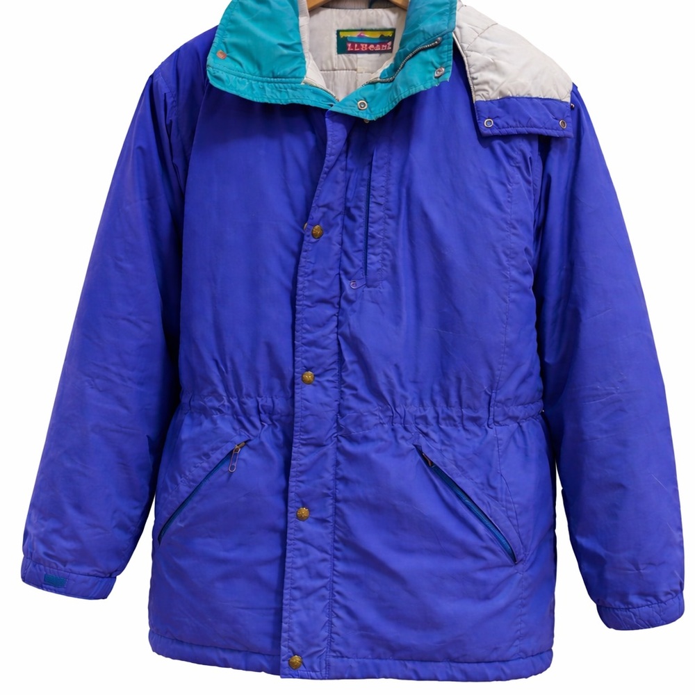 LL Bean Blue and Teal Men’s L Jacket Coat